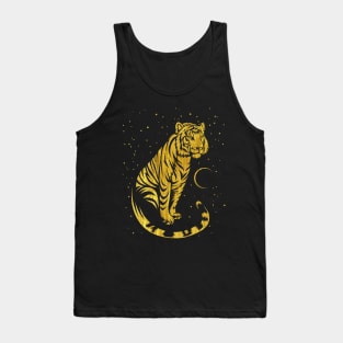 Tiger tribal gold Tank Top